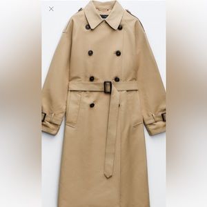 NWT ZARA trench coat size small